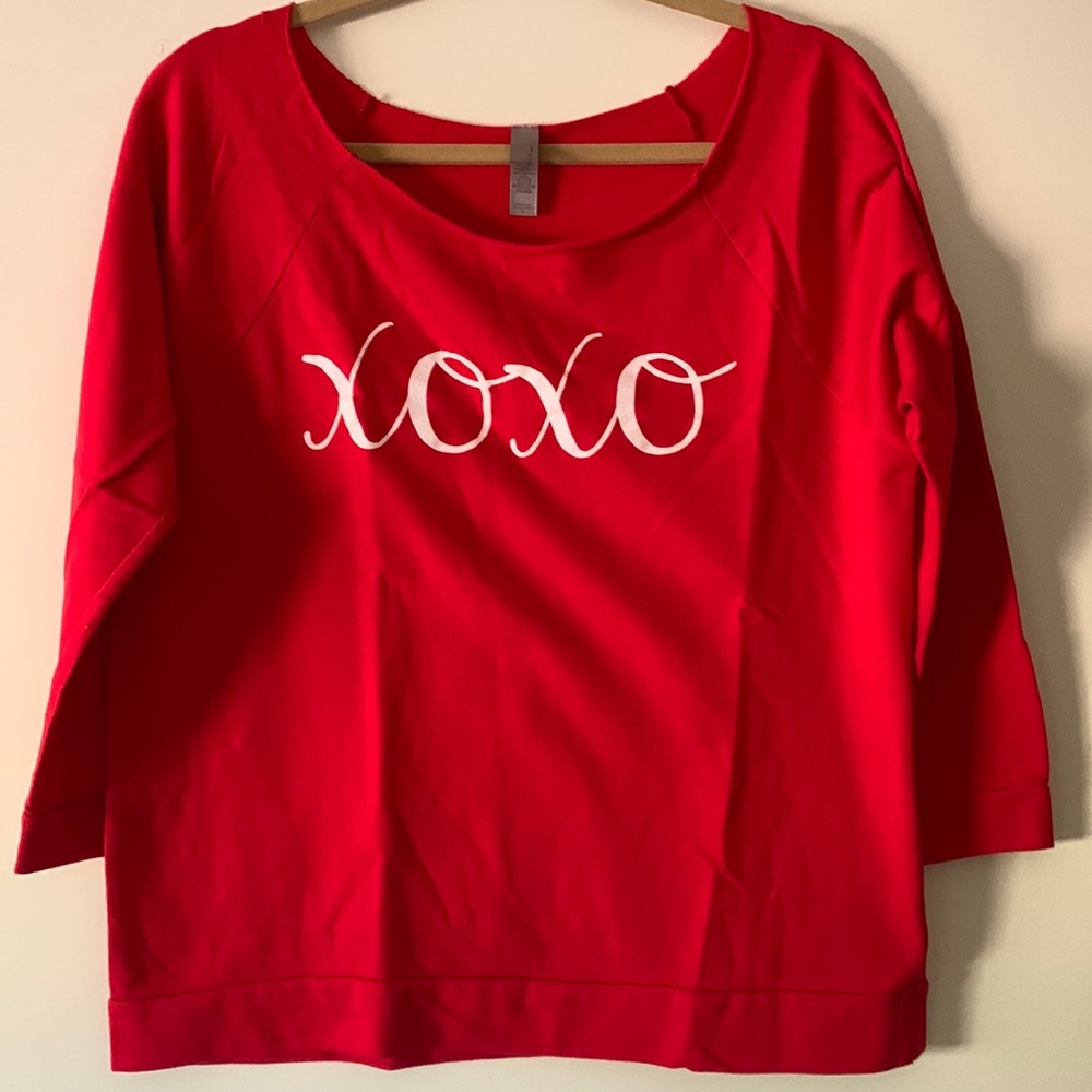 Next Level Apparel. Large. XOXO sweatshirt.